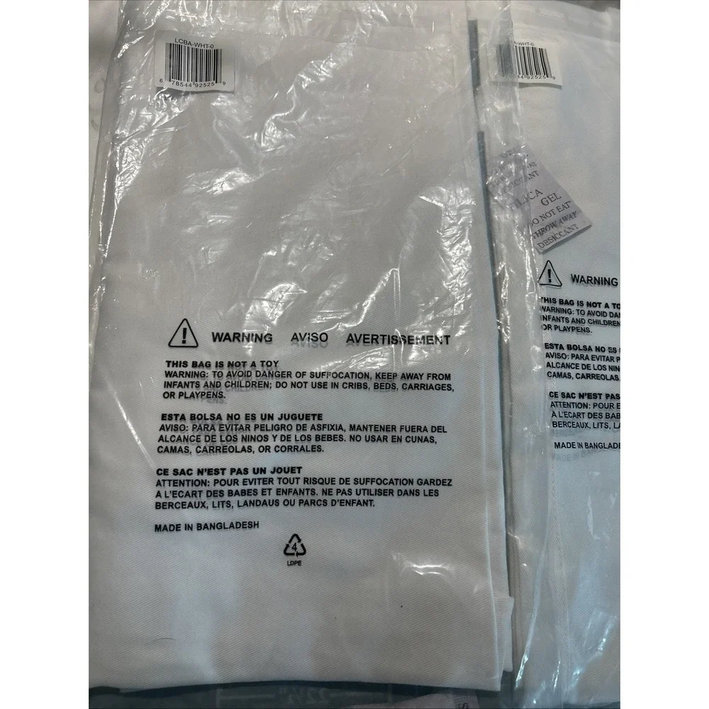 Tapered Aprons Set Of 2 White Chef Works LCBA Polycotton Reversible‎ Durable NWT